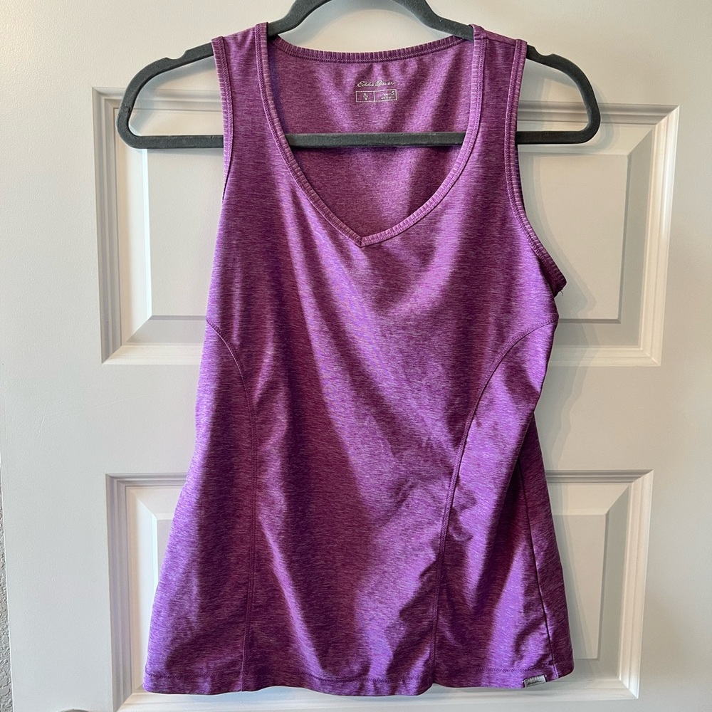 Eddie Bauer Women's V-Neck Purple Tank Top